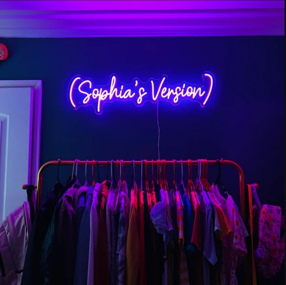 Taylor Version Custom Neon Sign