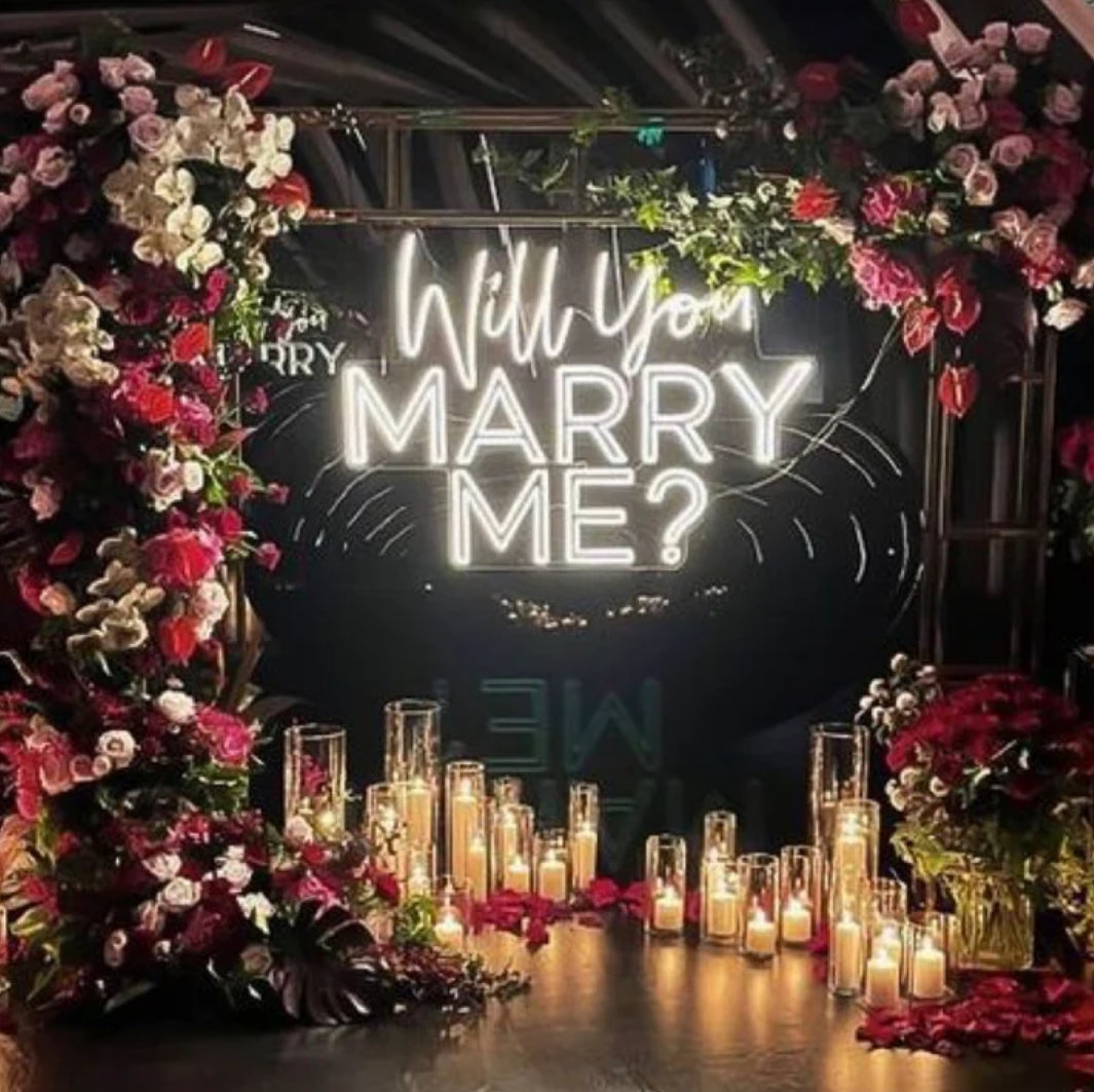 Will You Marry Me LED Neon Sign