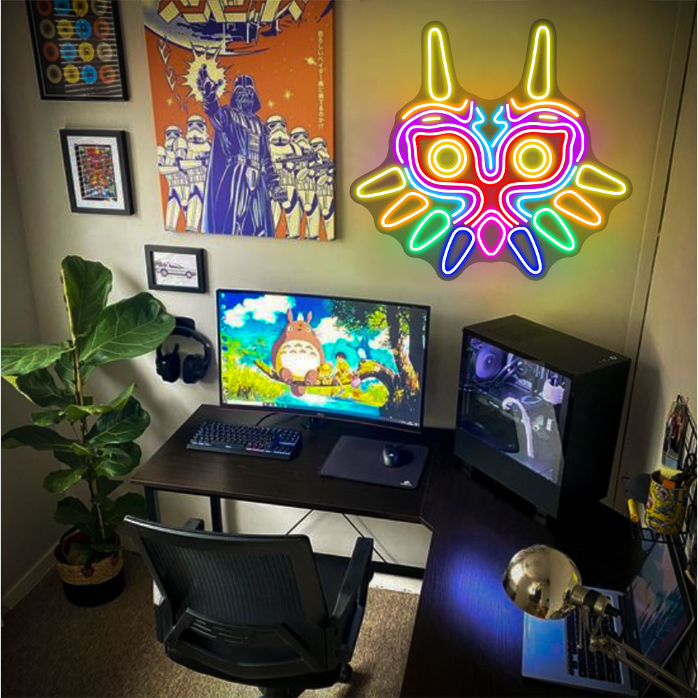 Majora's Mask Zelda Neon Sign