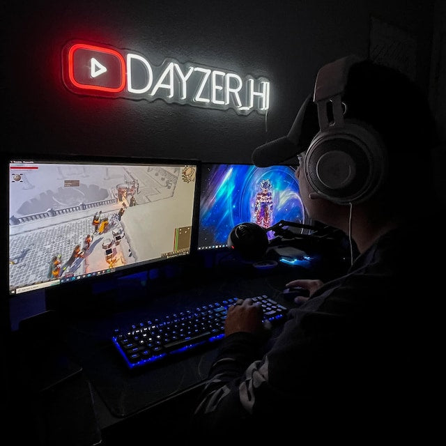 YouTuber Name Neon Sign