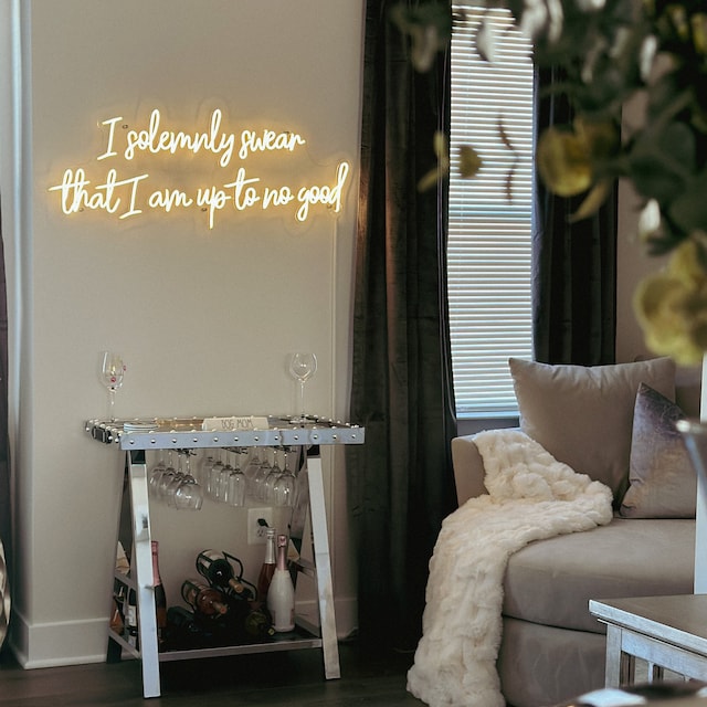 I solemnly swear that i am up to no good neon sign