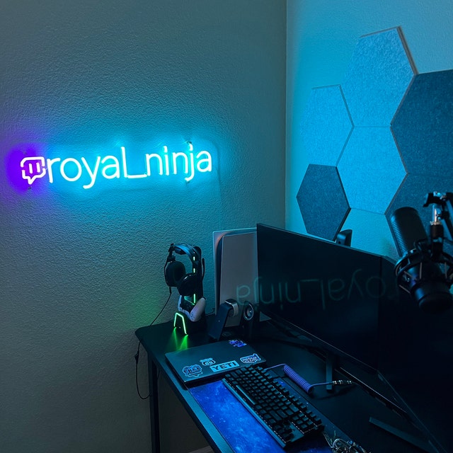Twitch username neon sign