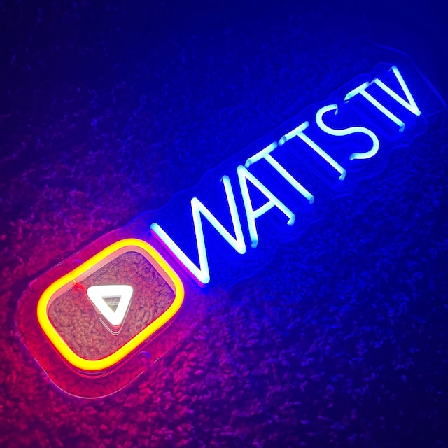 YouTuber Name Neon Sign