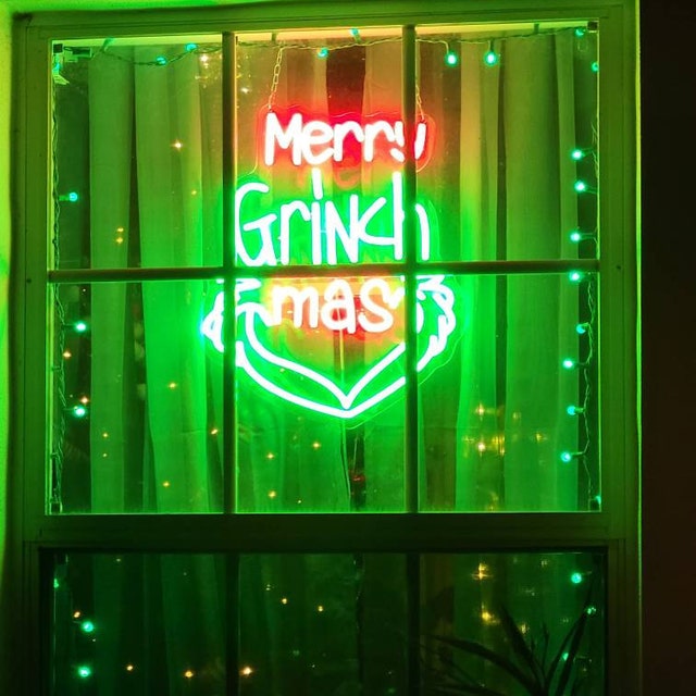 Merry Grinch mas  Neon Sign