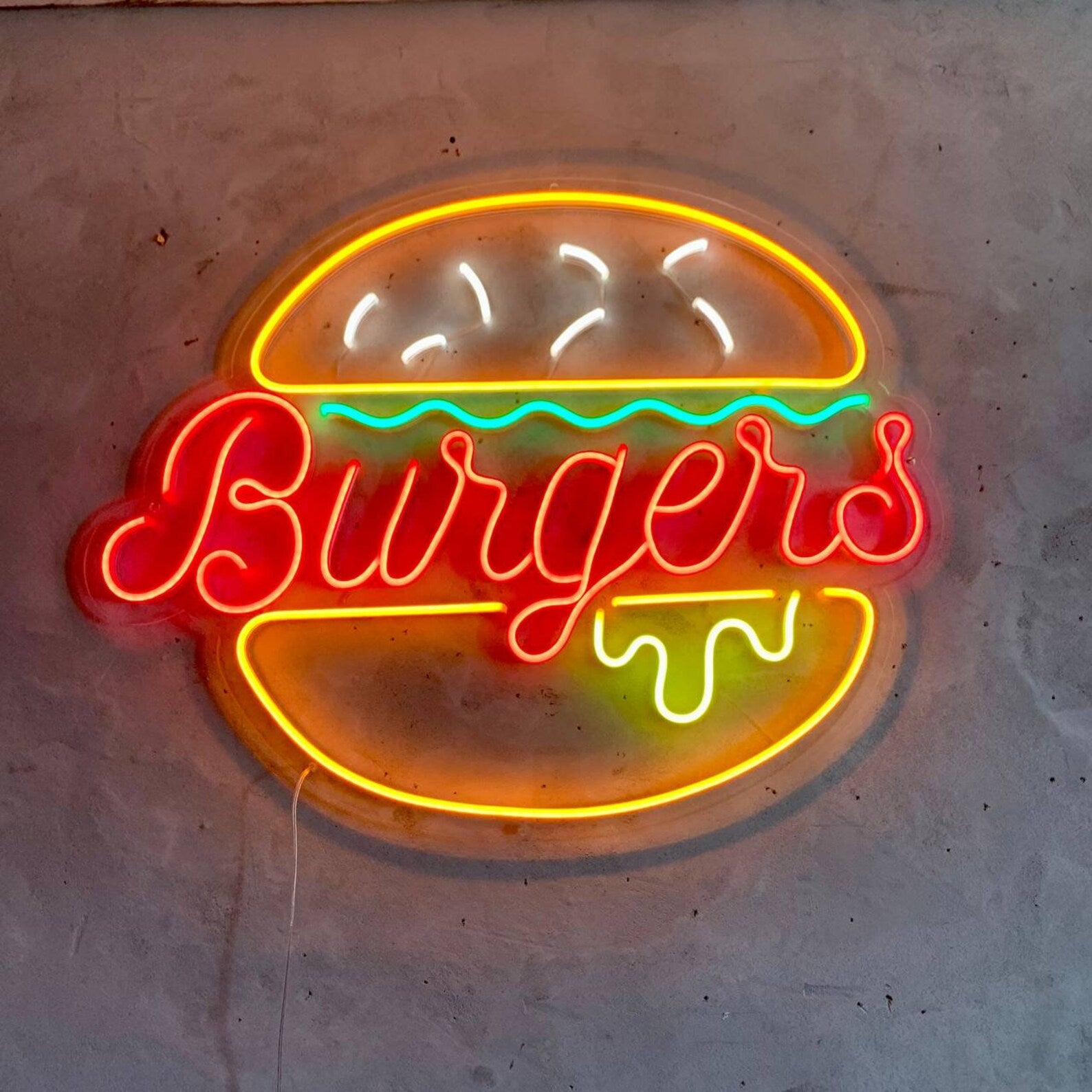 Burger Neon Sign