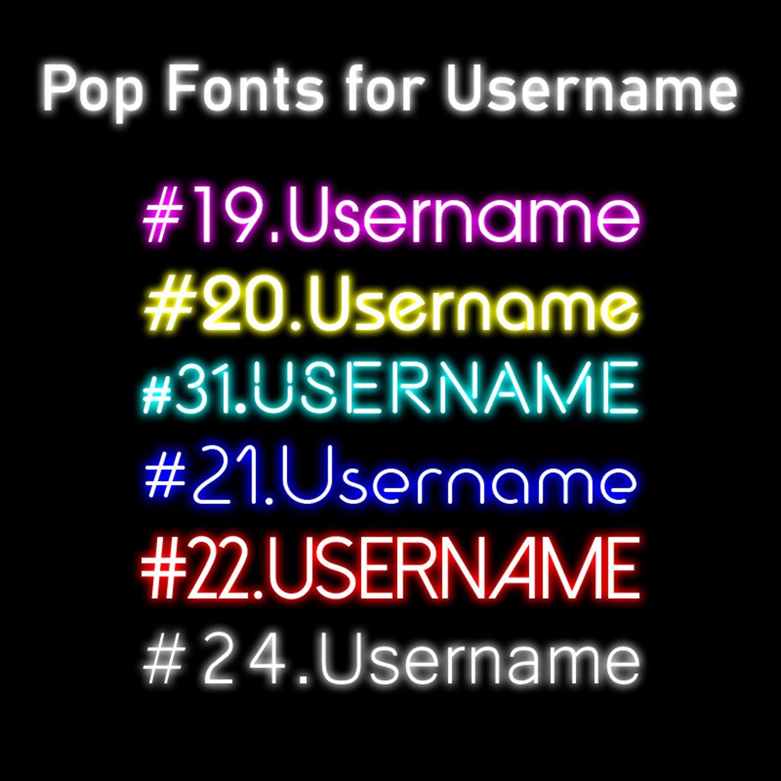 Twitch username neon sign
