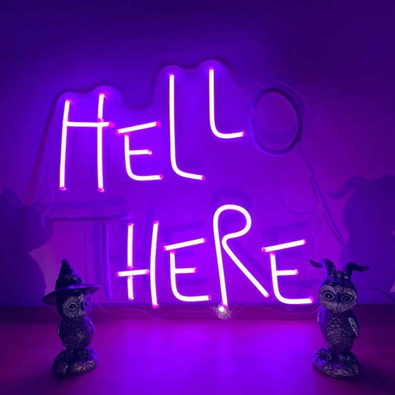Hello There Neon Sign
