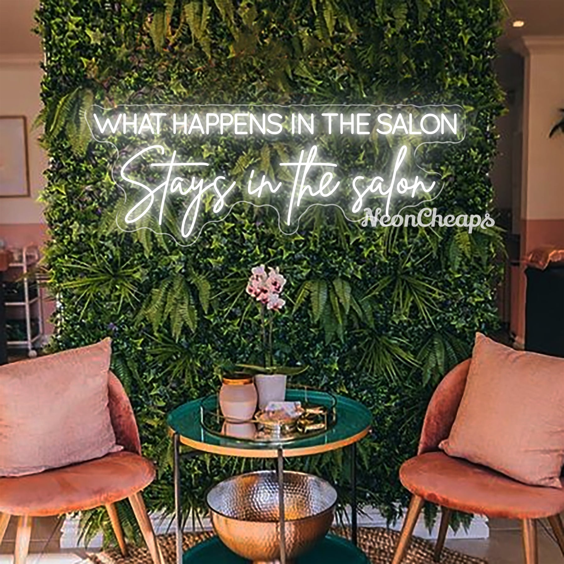 What Happens In The Salon Stays In the Salon LED Neon Sign