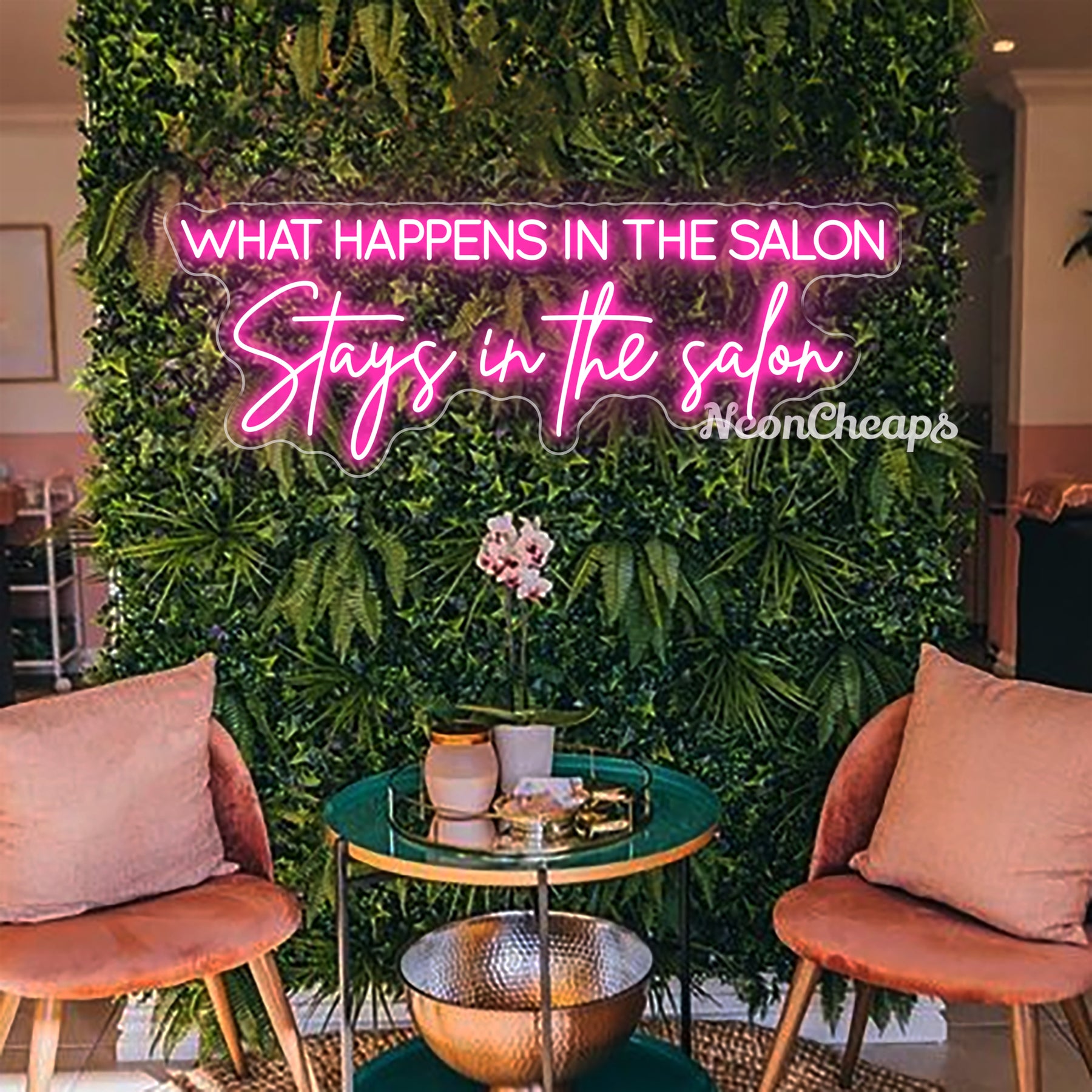 What Happens In The Salon Stays In the Salon LED Neon Sign