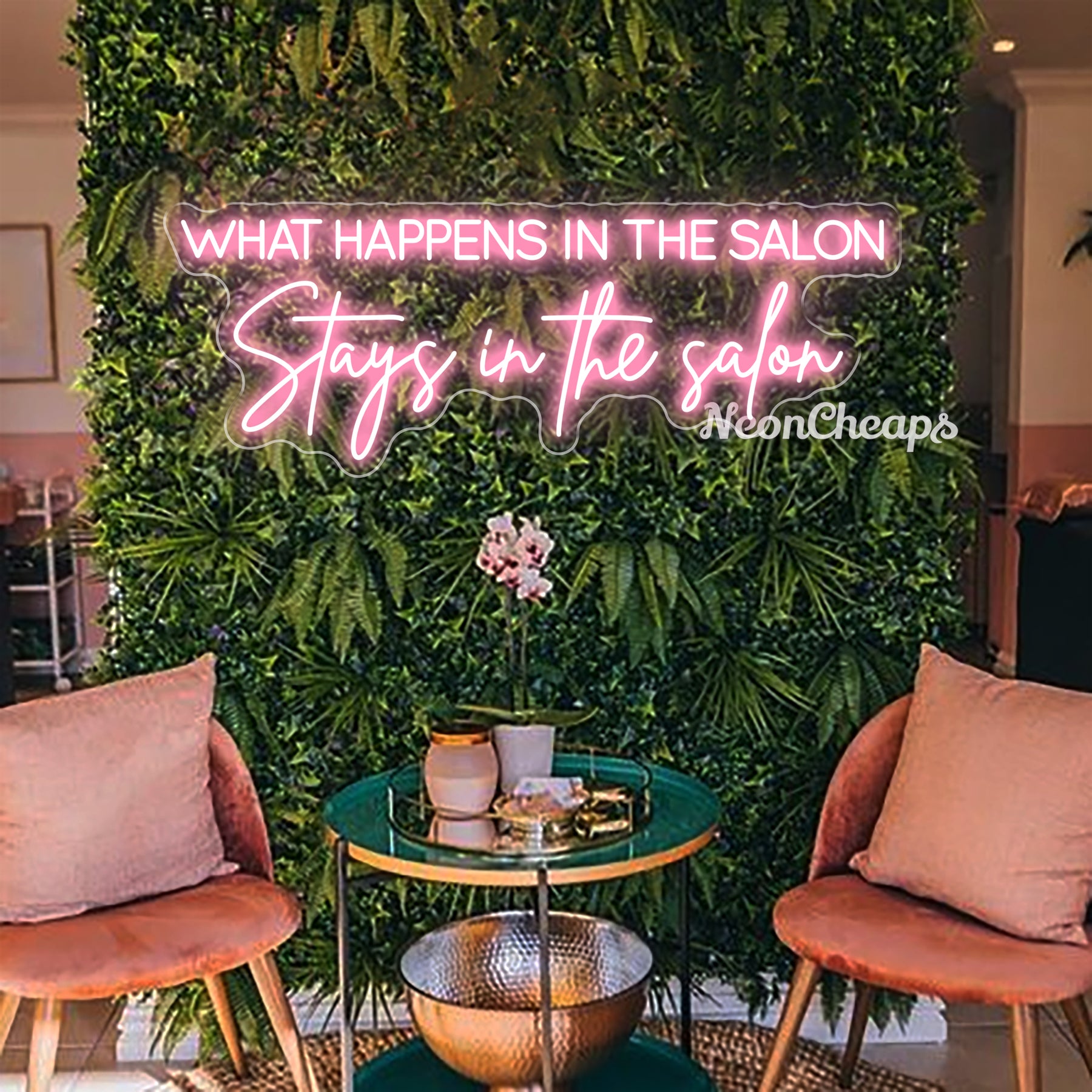 What Happens In The Salon Stays In the Salon LED Neon Sign