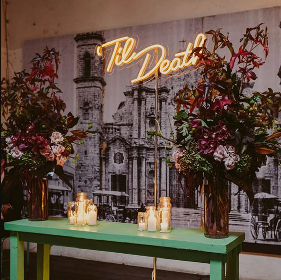 Til Death Wedding Neon Sign