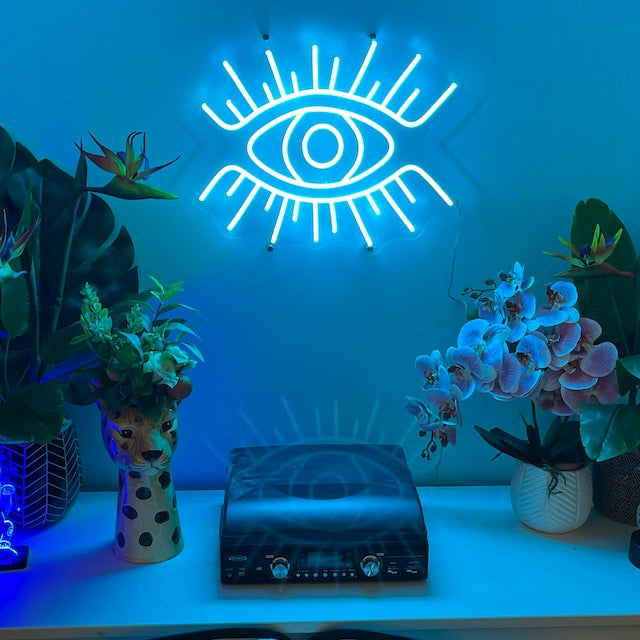 EYE Neon Sign salon decor