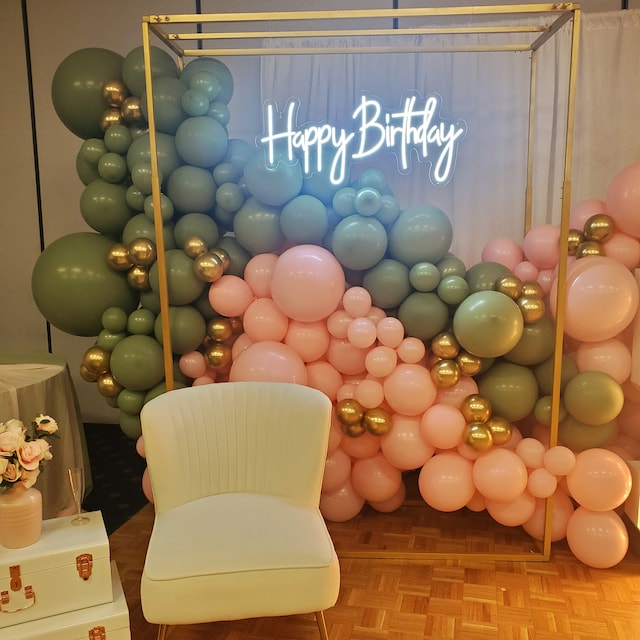 Happy birthday neon sign