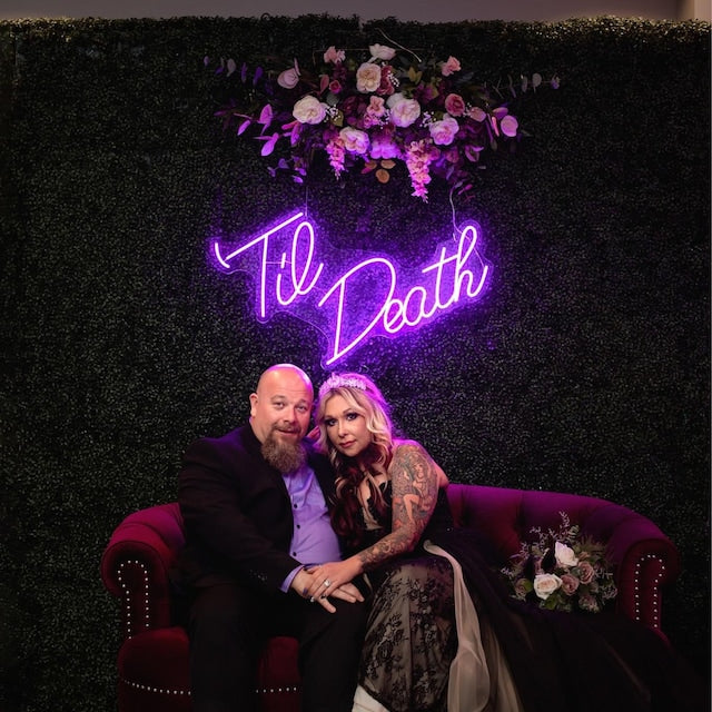 Til Death Wedding Neon Sign