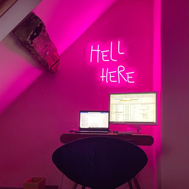 Hello There Neon Sign