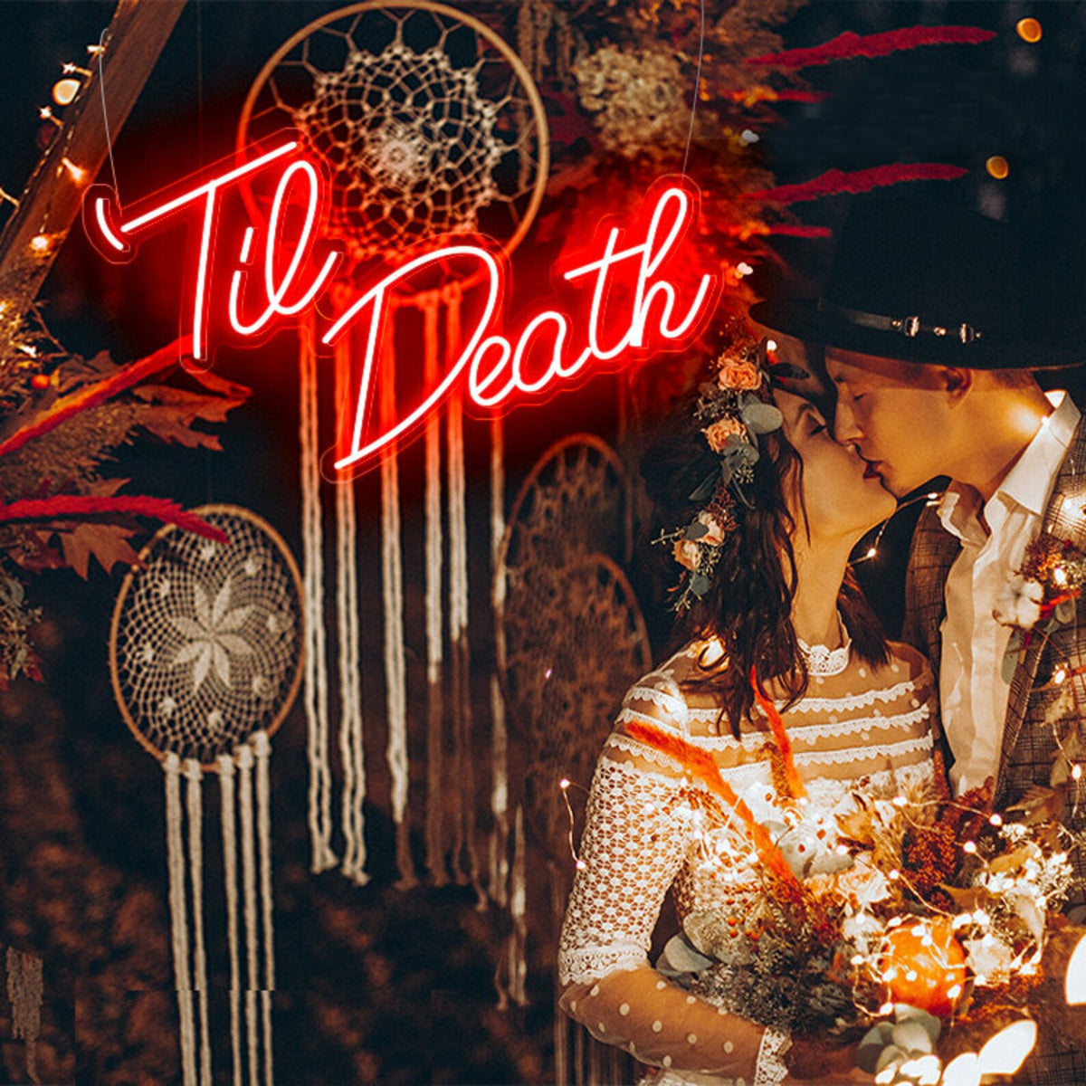 Til Death Wedding Neon Sign