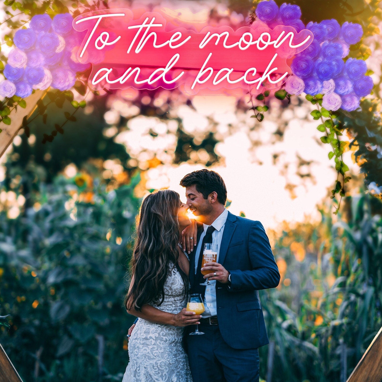 To The Moon And Back Neon Signs