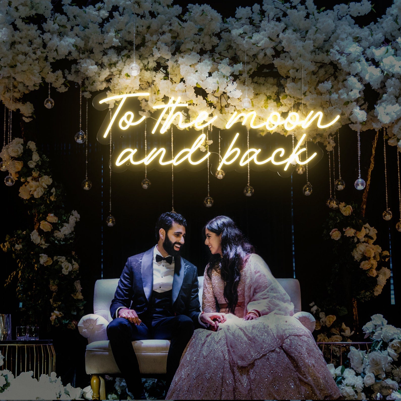 To The Moon And Back Neon Signs