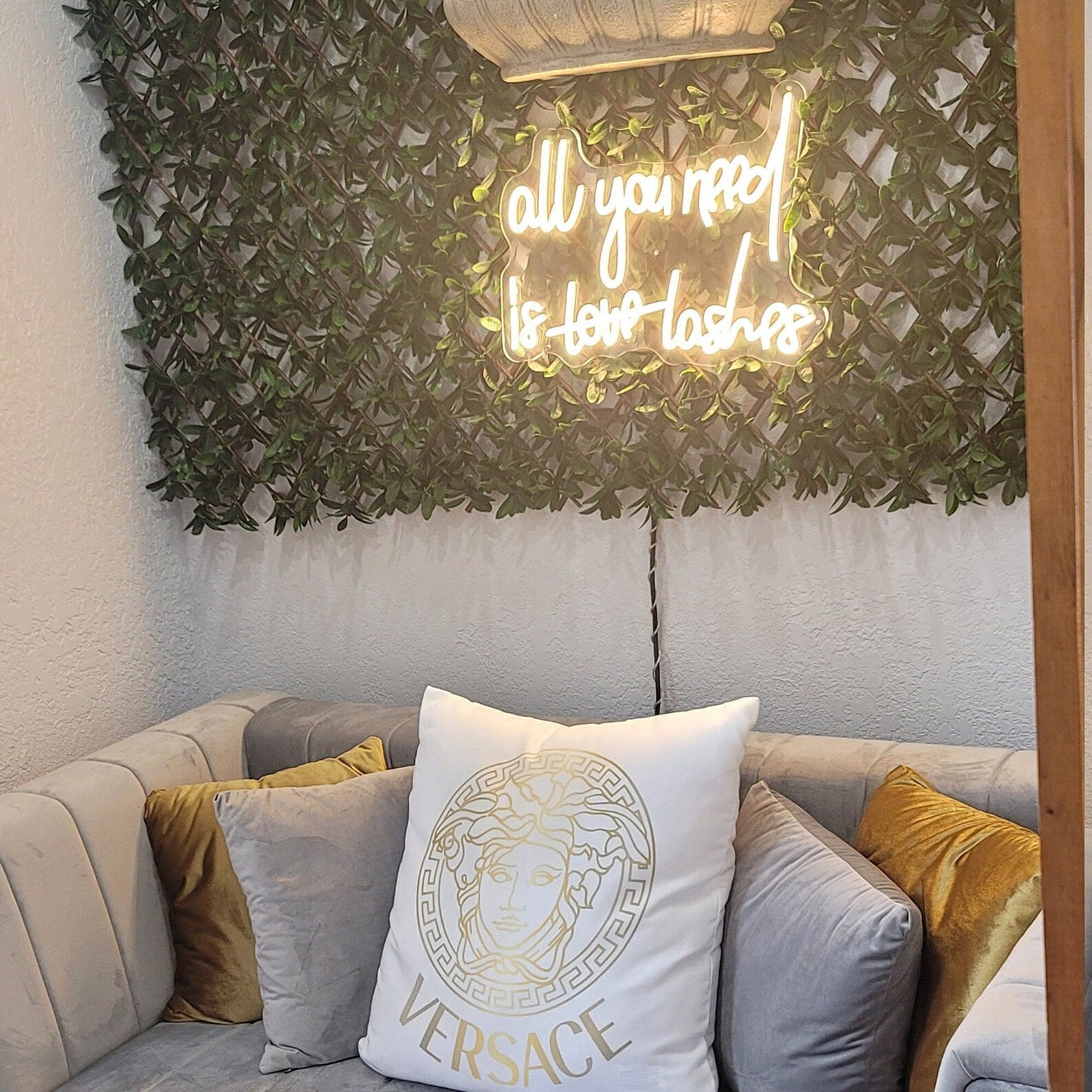 All You Need Is Love Lashes LED Neon Sign