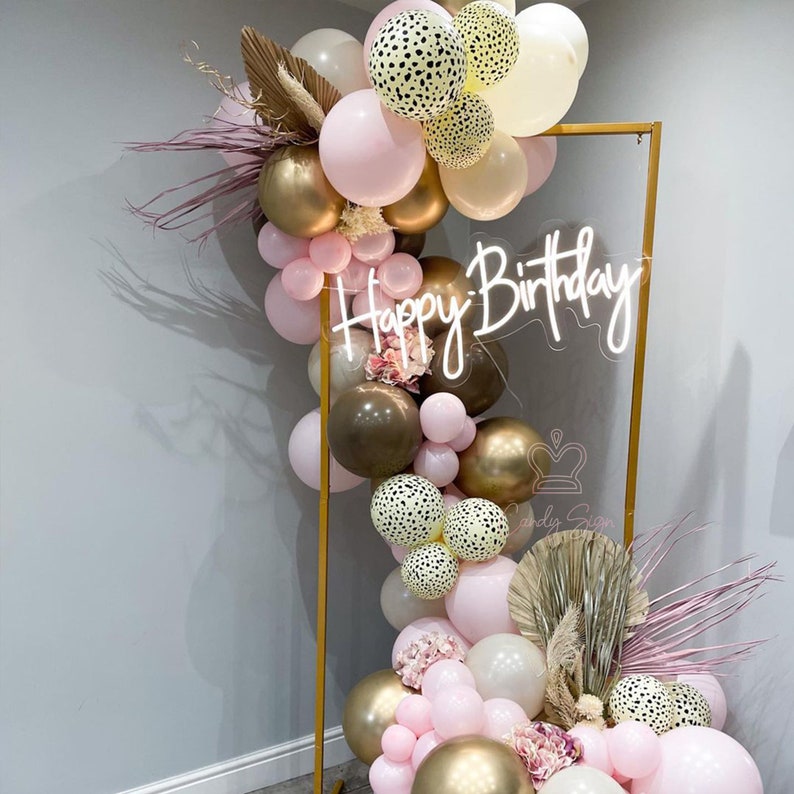 Happy birthday neon sign