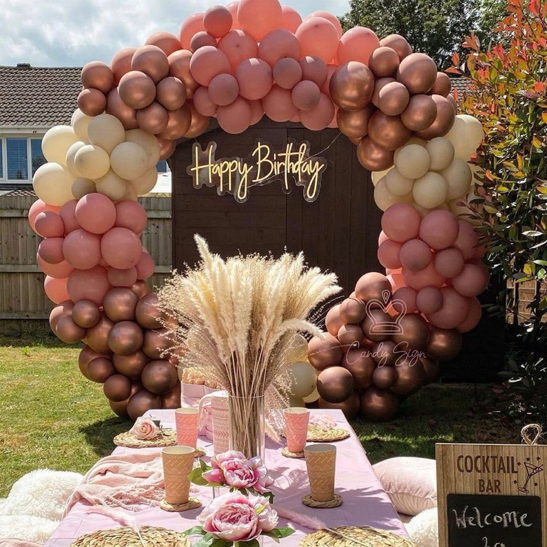 Happy birthday neon sign