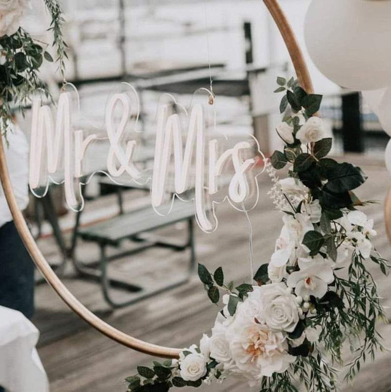 Mr & Mrs Neon Sign