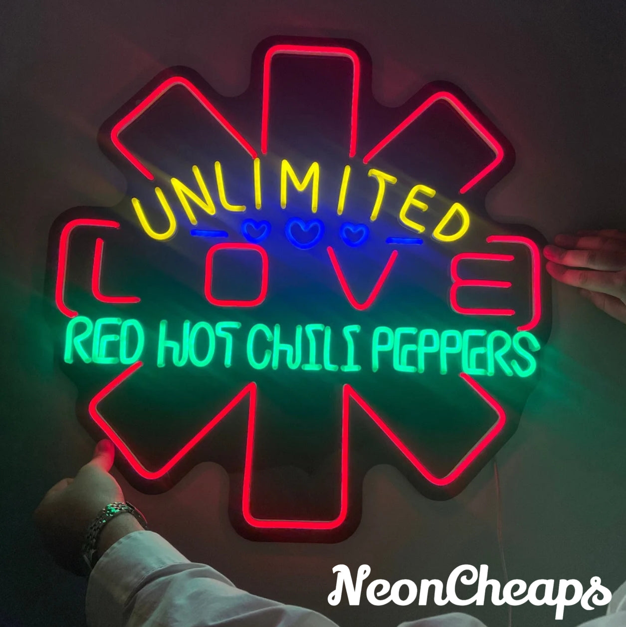 Red Hot Chili Peppers Neon sign | Neon Signs | Music neon sign