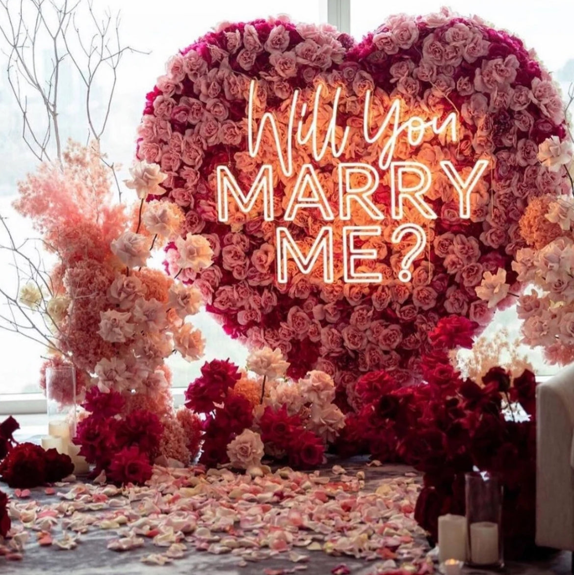 Will You Marry Me LED Neon Sign