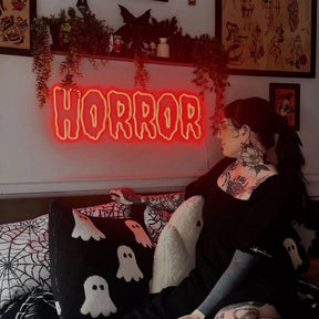 HORROR Neon Sign