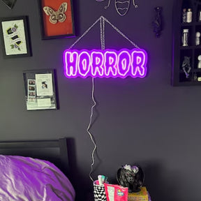 HORROR Neon Sign