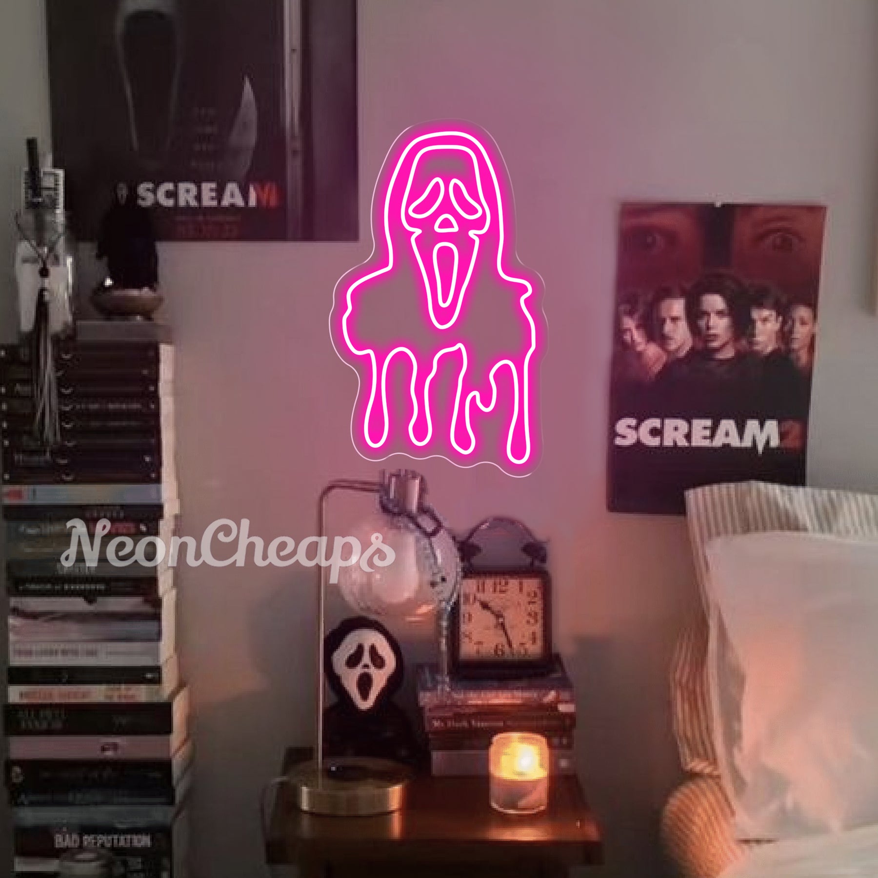 Ghostface robe Neon Sign