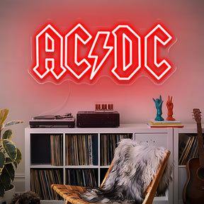 ACDC neon sign | Neon Signs | Music Decor