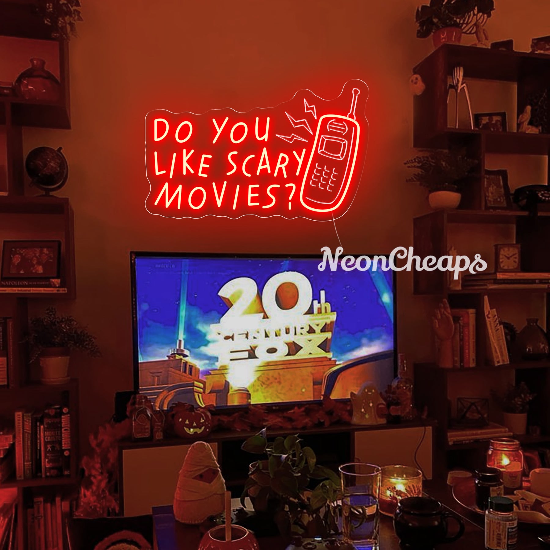 Do You like Scary Movies? Neon Sign