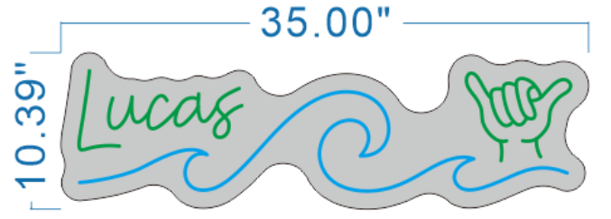 Susan Yager custom neon sign