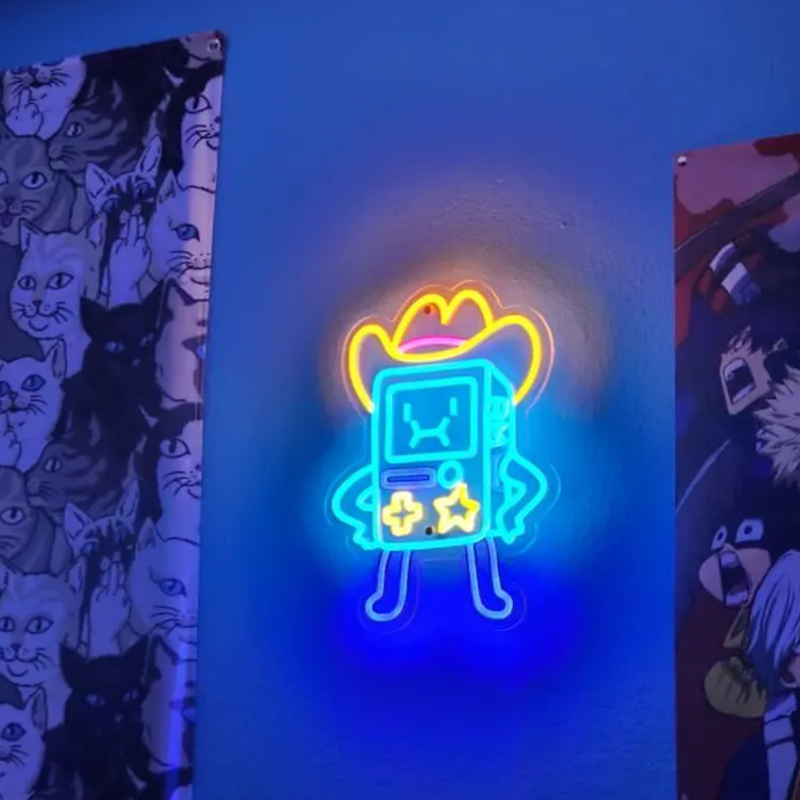 Adventure Time BMO Neon Sign