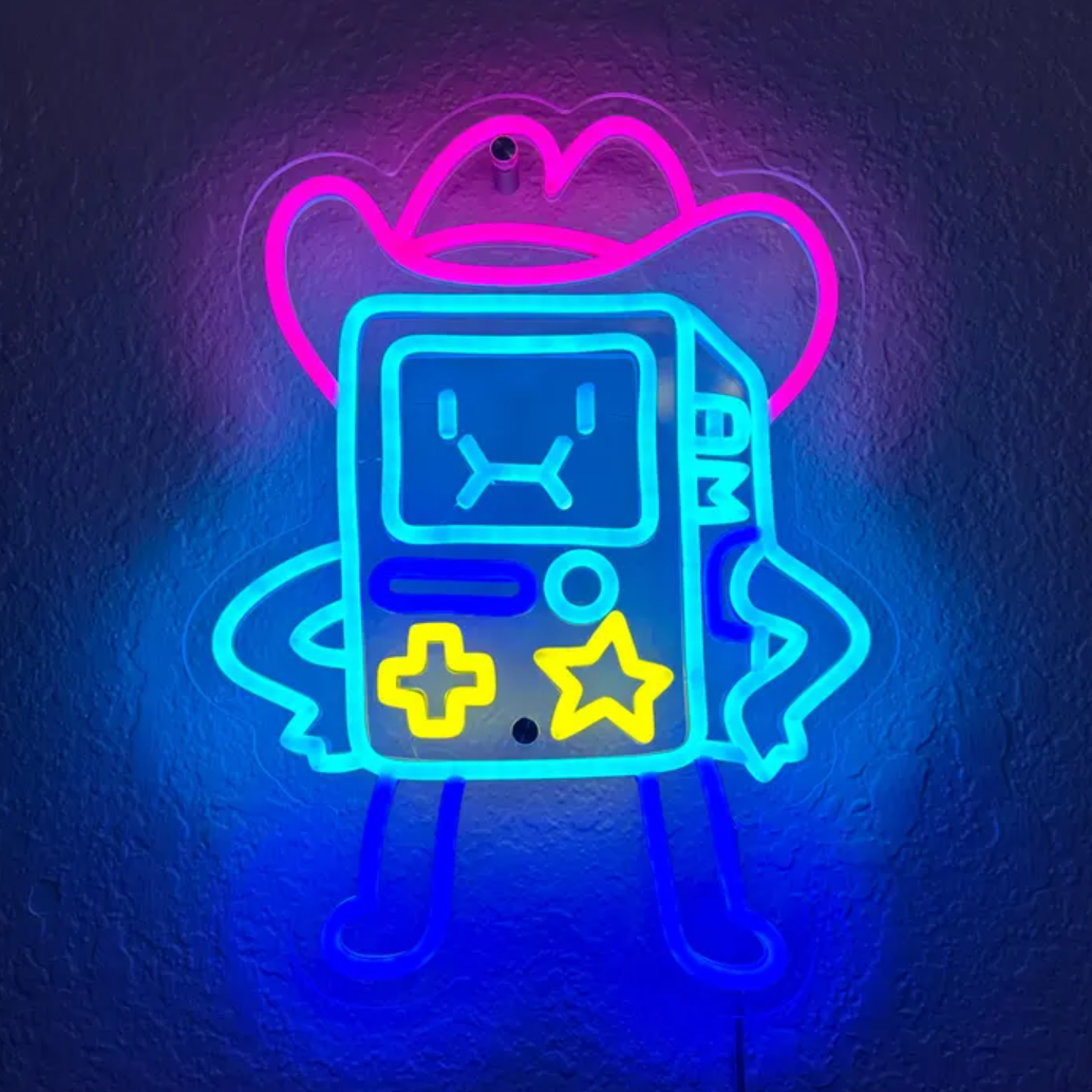 Adventure Time BMO Neon Sign