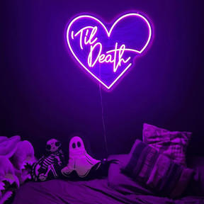 Til Death Heart Neon Sign