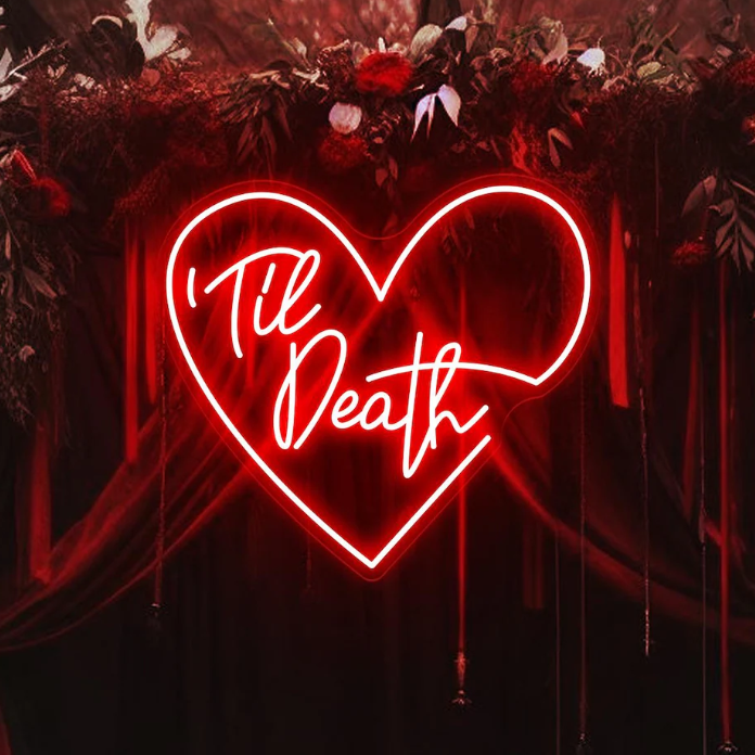 Til Death Heart Neon Sign