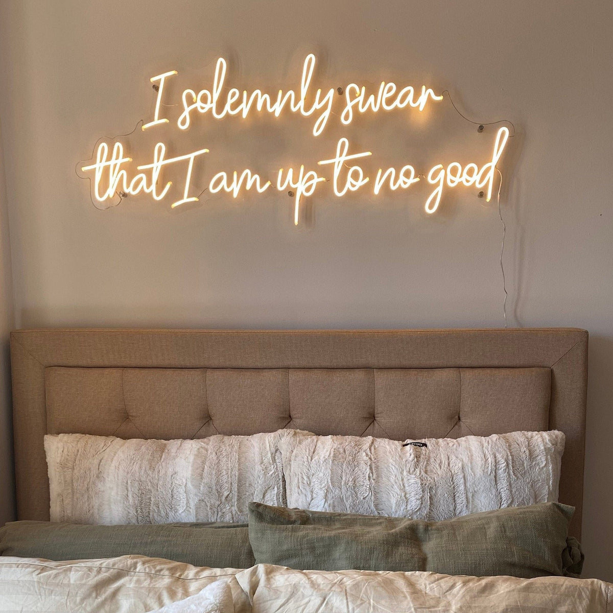 I solemnly swear that i am up to no good neon sign