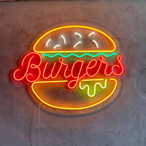 Burger Neon Sign