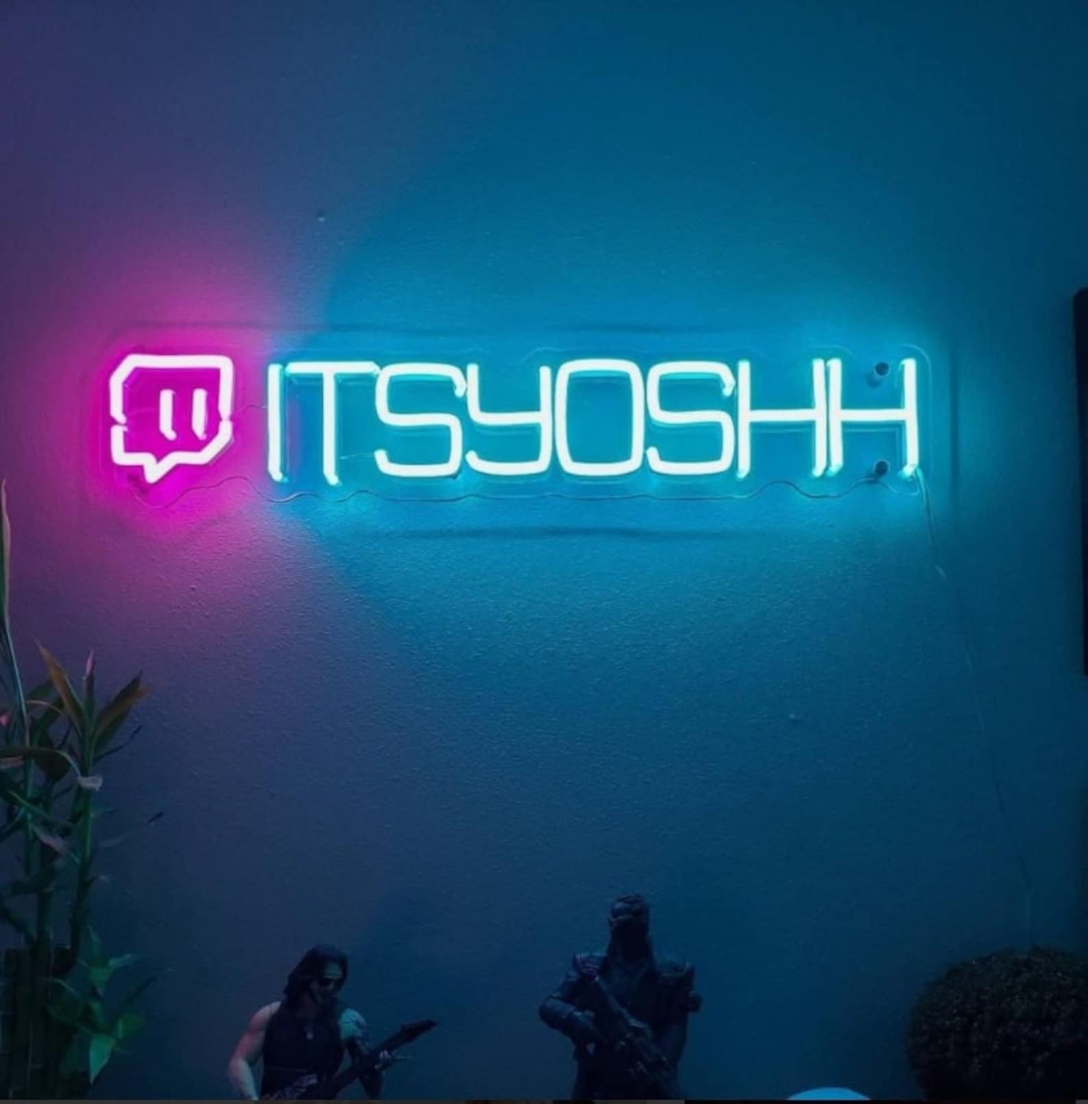 Twitch username neon sign
