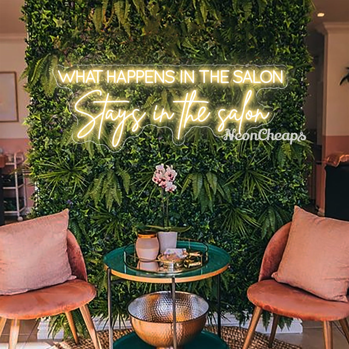 What Happens In The Salon Stays In the Salon LED Neon Sign