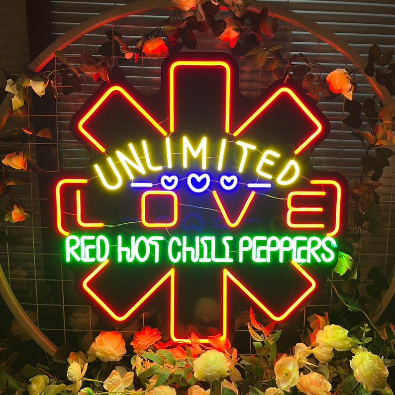 Red Hot Chili Peppers Neon sign | Neon Signs | Music neon sign